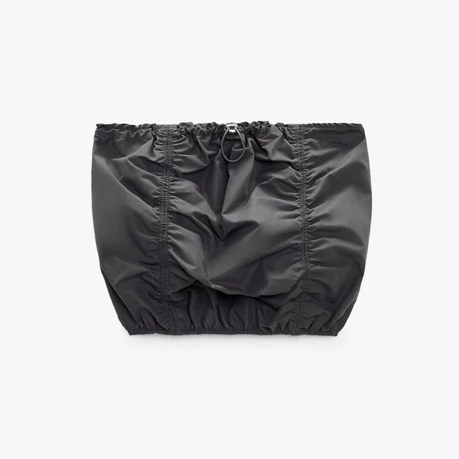 Zara Utility Gray Tube Top